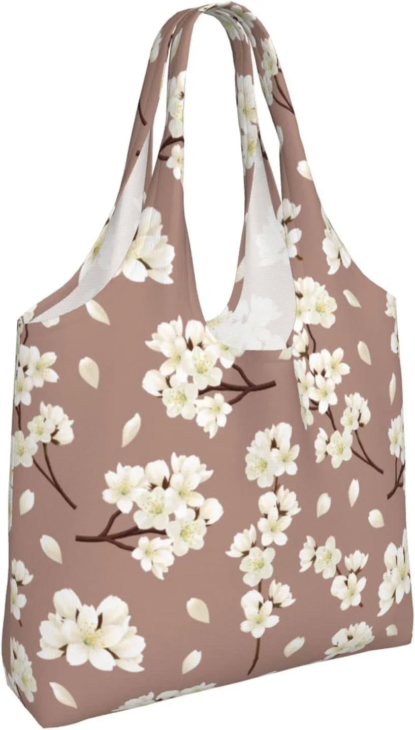WOAIDY Reusable Grocery Bags for Kitchen, Foldable Durable Shopping Totes with 50lbs Capacity, Large Tote Bags with Handles