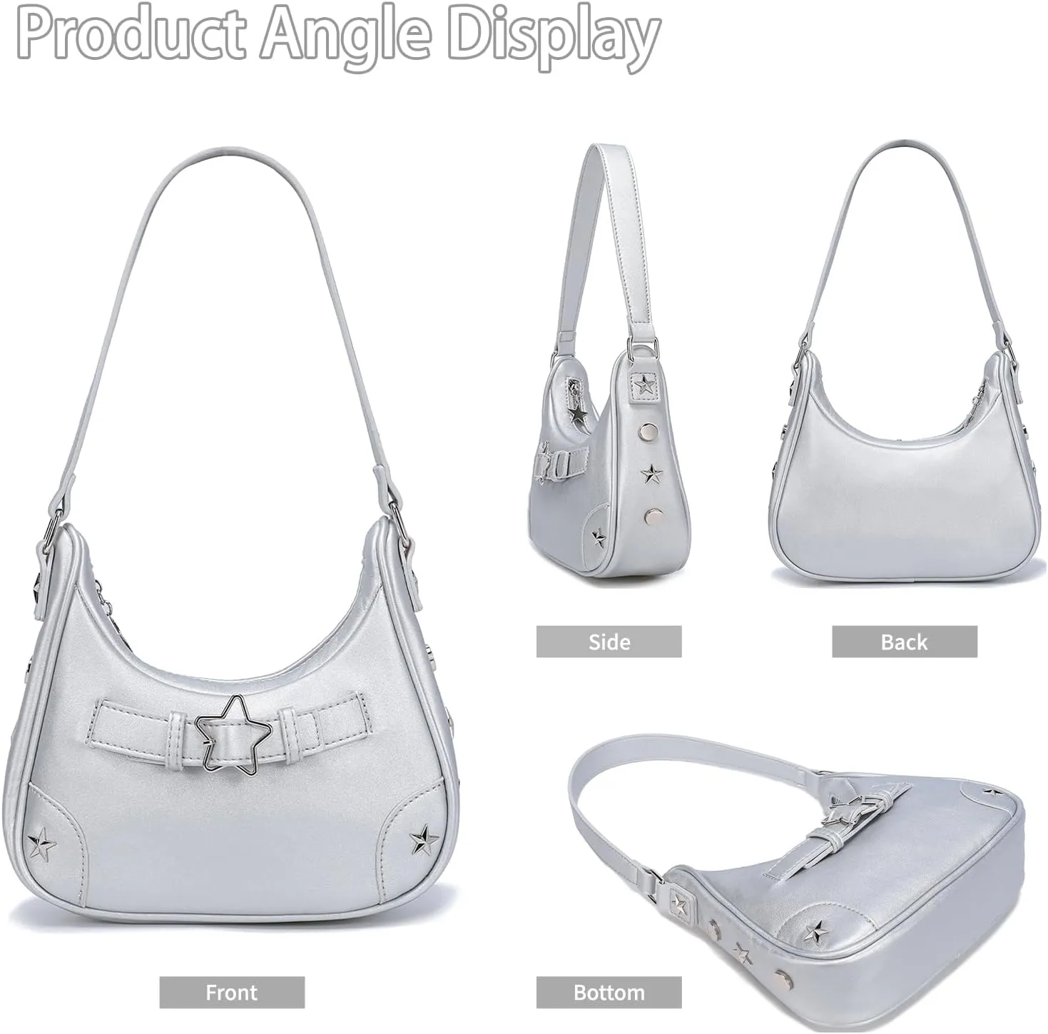 YIKOEE Shoulder Bag Y2k Purse: 90s Mini Underarm Bag - Cute Small Purse